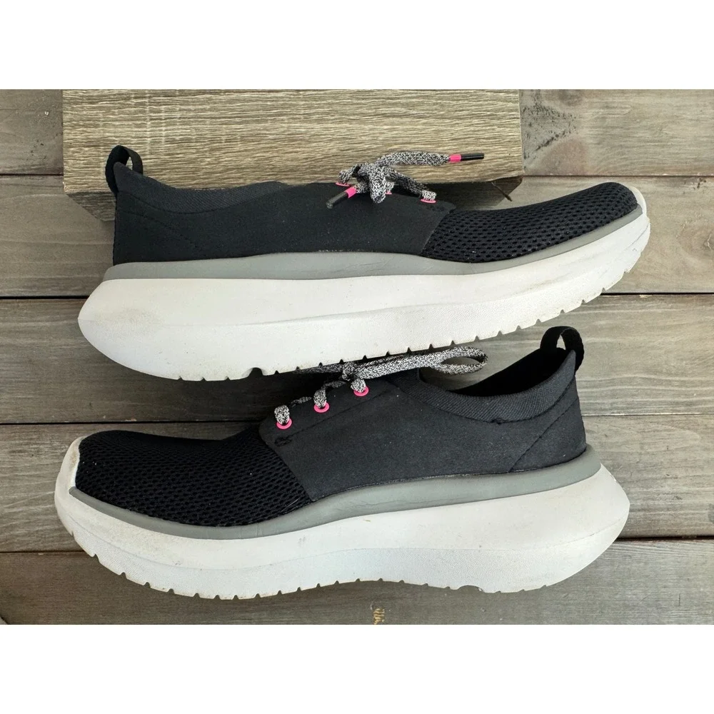 OOFOS OOmega Women's Size 9 Black Mesh Recovery Shoes Comfort Sneakers EU40